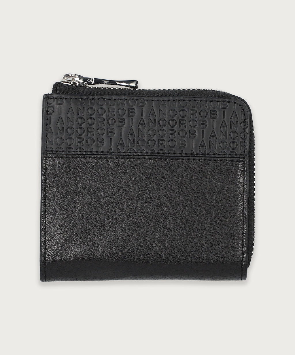 クラシックエンボス ラウンドファスナー ビルフォールドコイン ウォレット