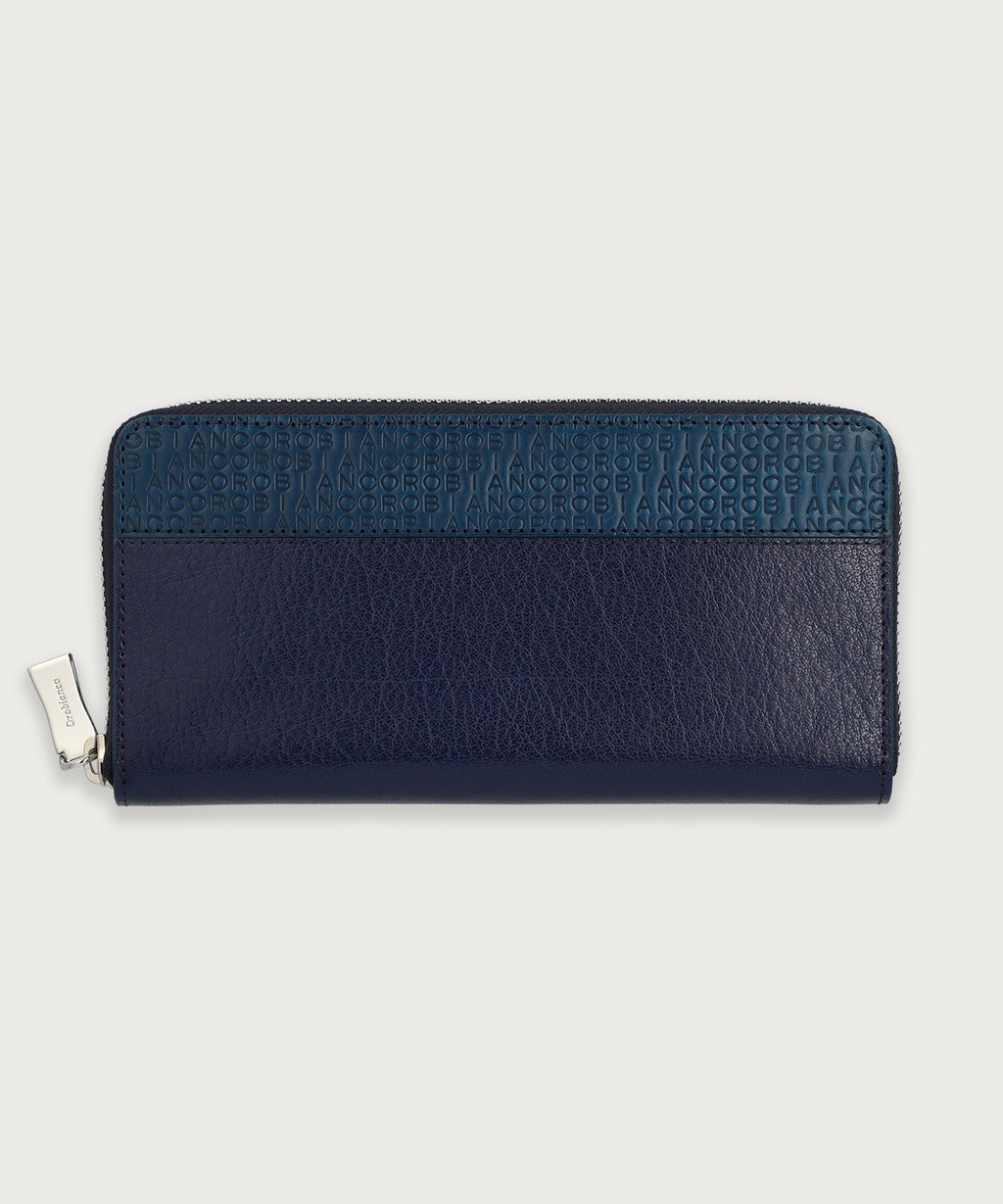 クラシックエンボス ラウンドファスナー ロングウォレット