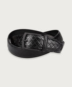 オールブラックシリーズ 35mm キルティング型押しベルト