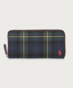 ゴードンプリント ラウンドジップ ロングウォレット