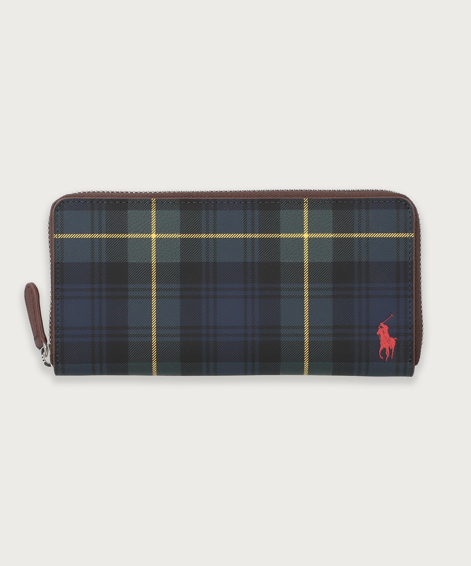 ゴードンプリント ラウンドジップ ロングウォレット