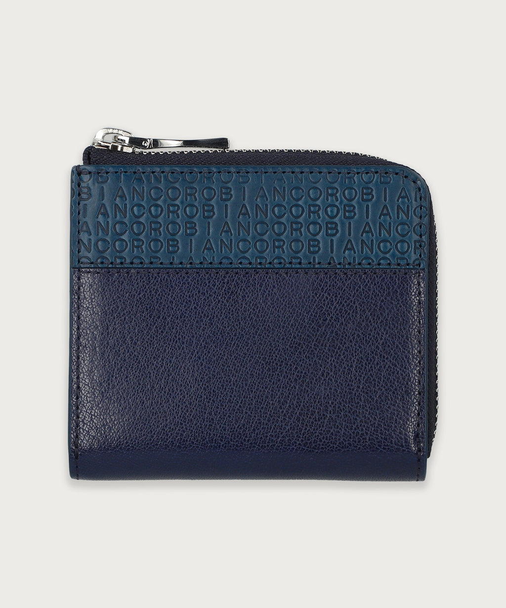 クラシックエンボス ラウンドファスナー ビルフォールドコイン ウォレット