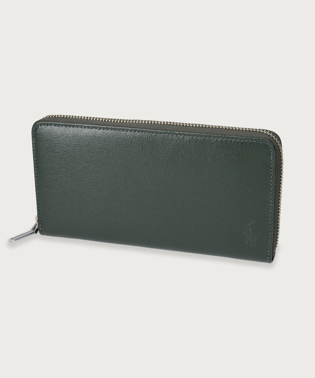 エンボスレザー ジップ アラウンド ロングウォレット