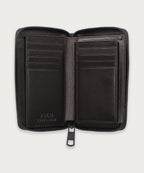 ソフトシュリンクレザー ラウンドジップ ビルフォールド コイン ウォレット