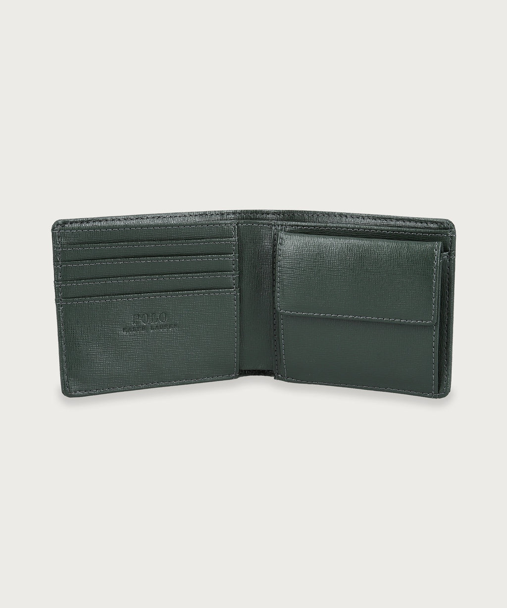 エンボスレザー ビルフォールド コイン ウォレット