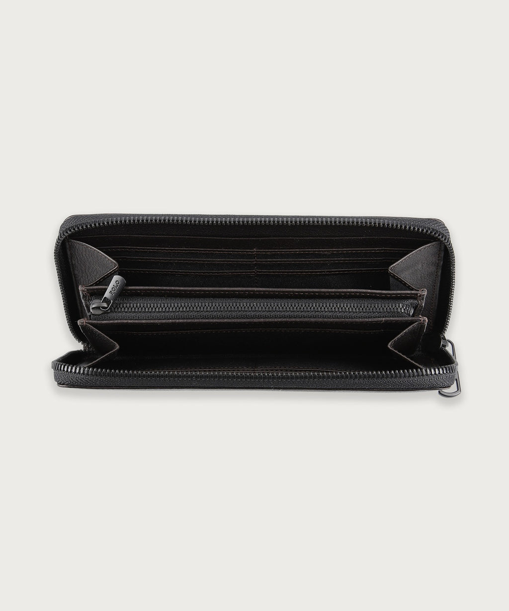 ソフトシュリンクレザー ラウンドジップ ロングウォレット