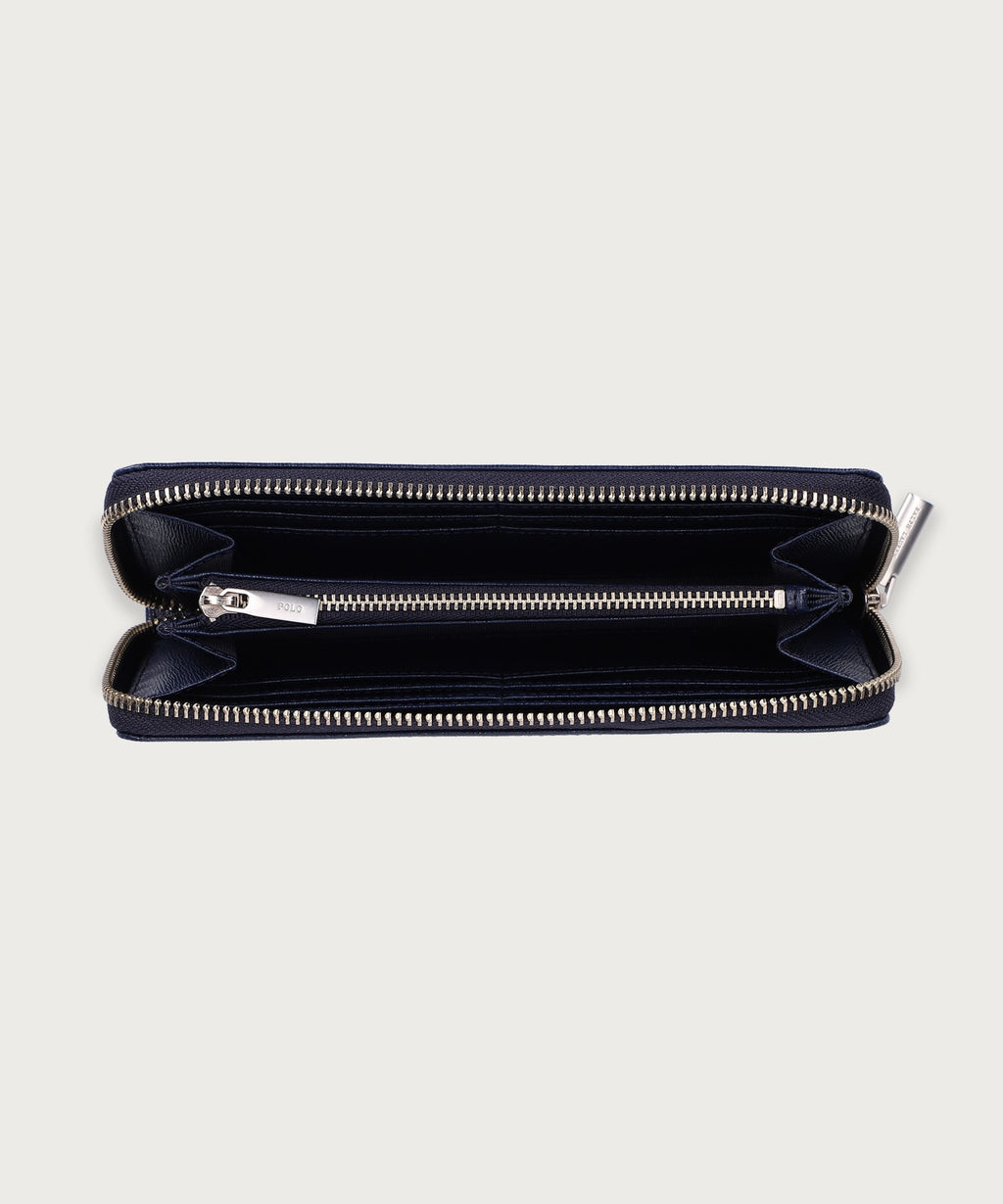 エンボスレザー ジップ アラウンド ロングウォレット