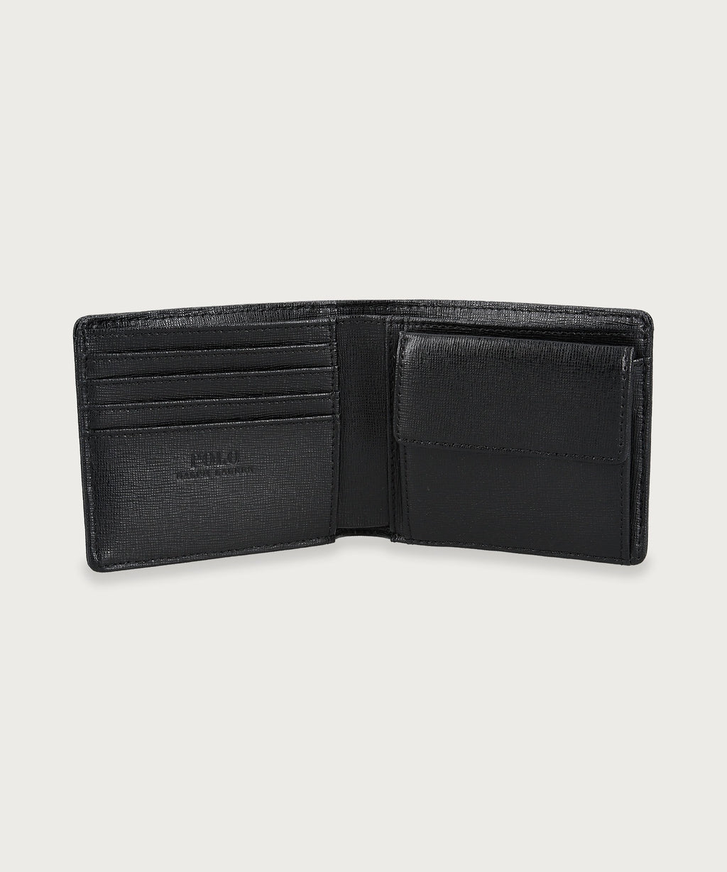 エンボスレザー ビルフォールド コイン ウォレット