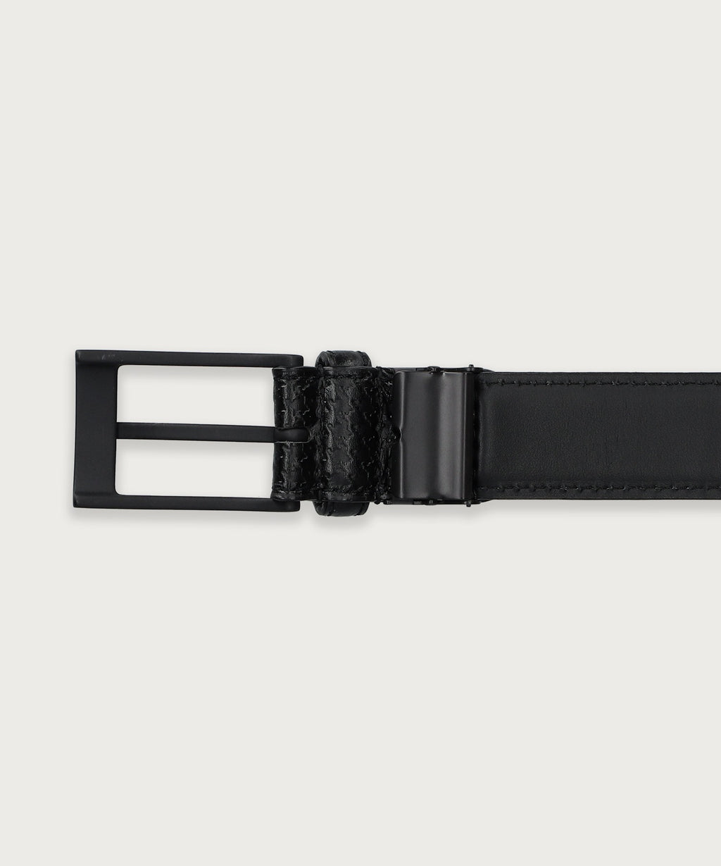 オールブラックシリーズ 30mm 千鳥型押しベルト