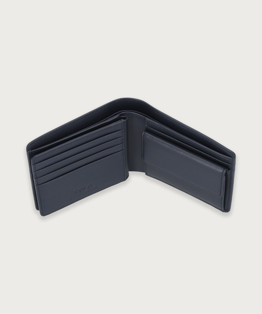 カーフレザー ビルフォールド コイン ウォレット