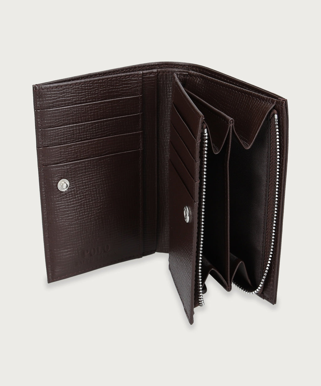 ハーモニー エンボスレザー ジップ ウォレット