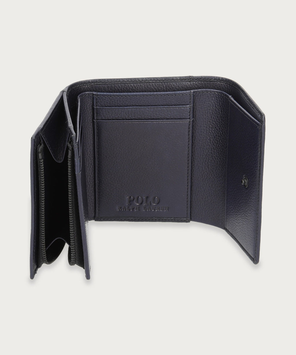 ソフトシュリンクレザー ビルフォールド ジップコイン ウォレット