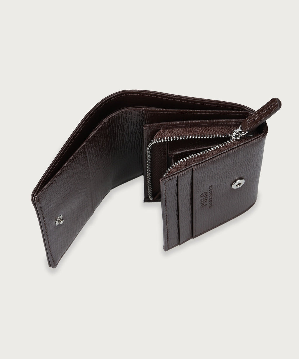 ハーモニー エンボスレザー コンパクト ウォレット