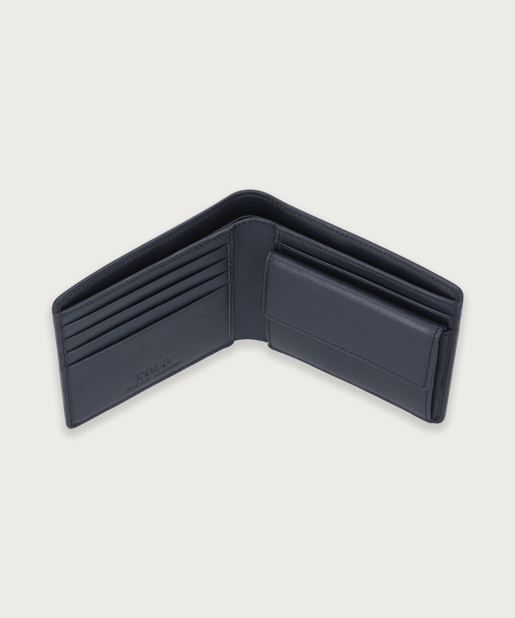 カーフレザー ビルフォールド コイン ウォレット