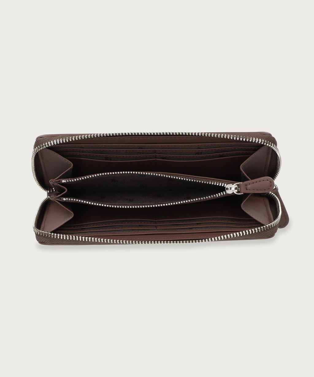 ゴードンプリント ラウンドジップ ロングウォレット