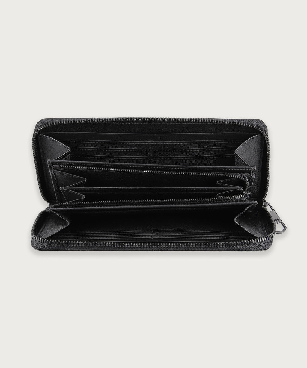 ソフトシュリンクレザー ラウンドジップ ロングウォレット