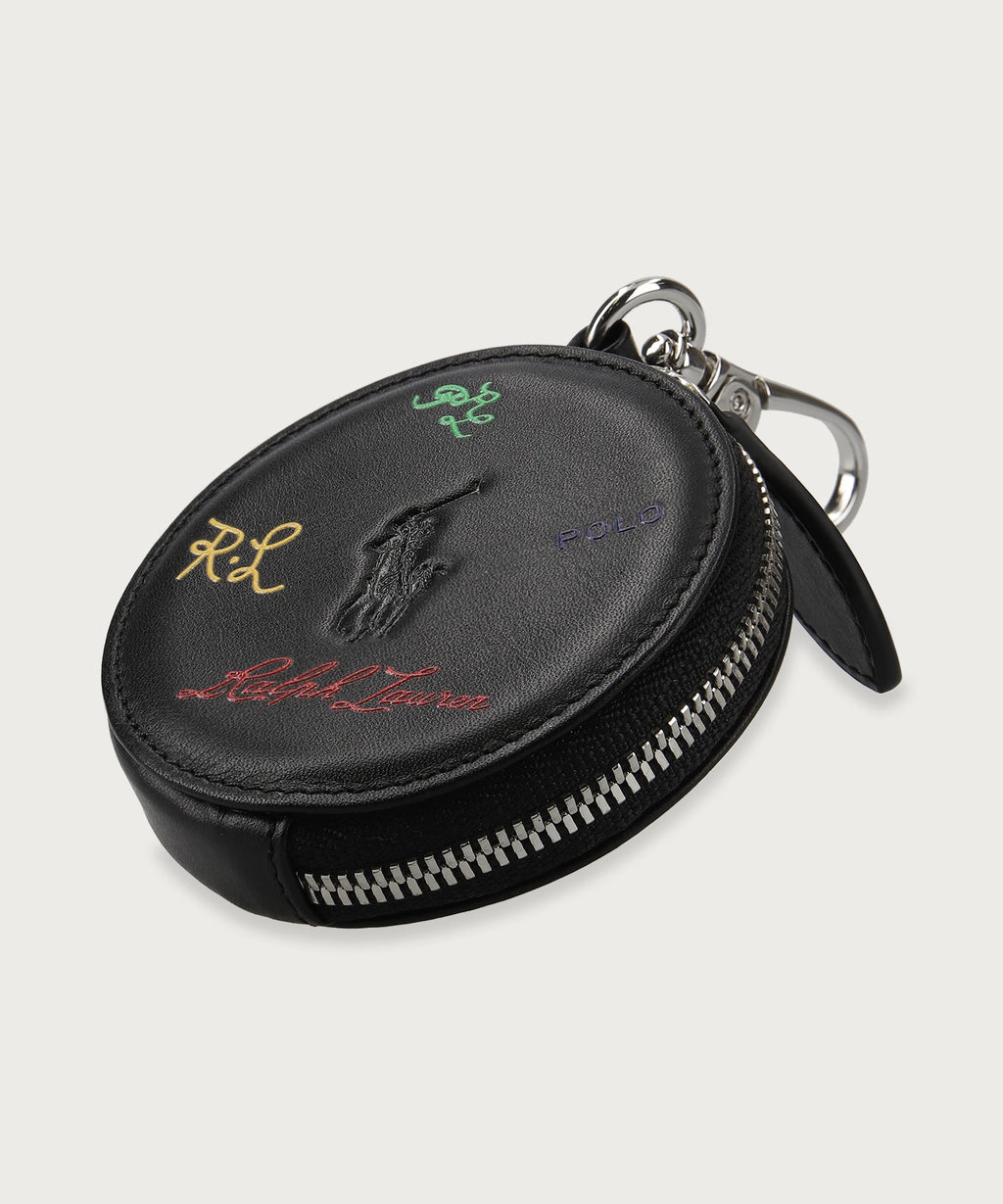 マルチカラーロゴ ラウンドジップコインケース