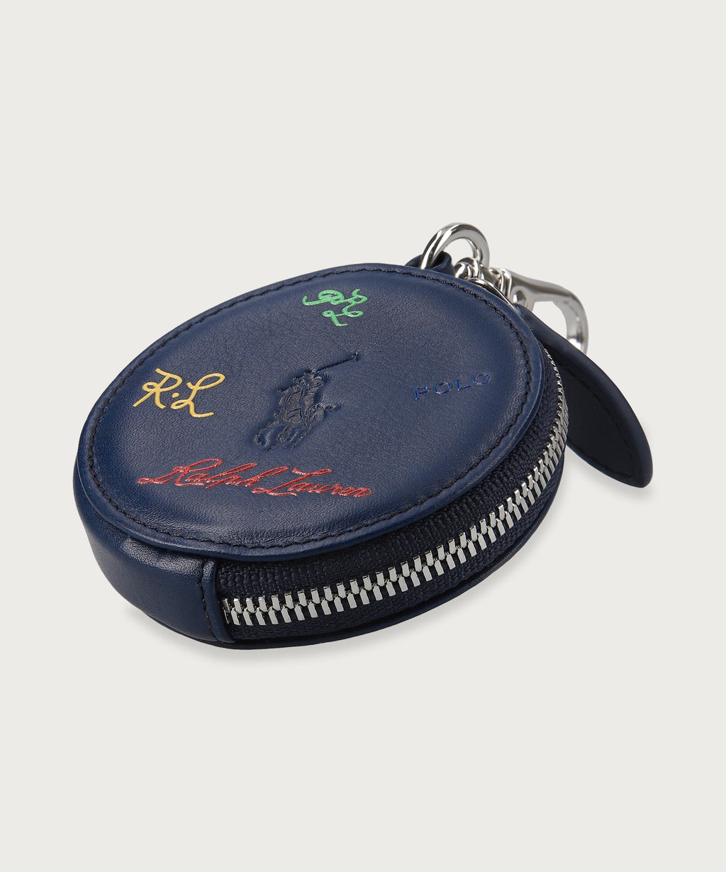 マルチカラーロゴ ラウンドジップコインケース