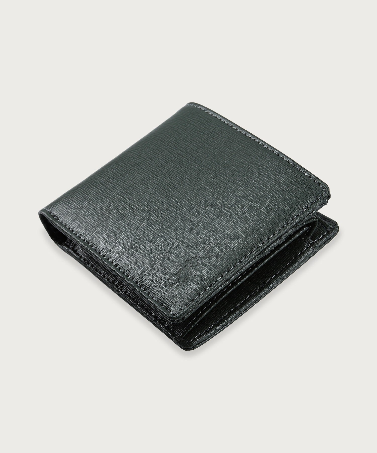 エンボスレザー ビルフォールド コイン ウォレット