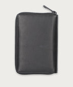 ソフトシュリンクレザー ラウンドジップ ビルフォールド コイン ウォレット