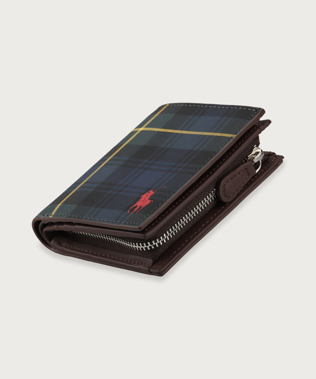 ゴードンプリント Lジップ ビルフォールドコインケース