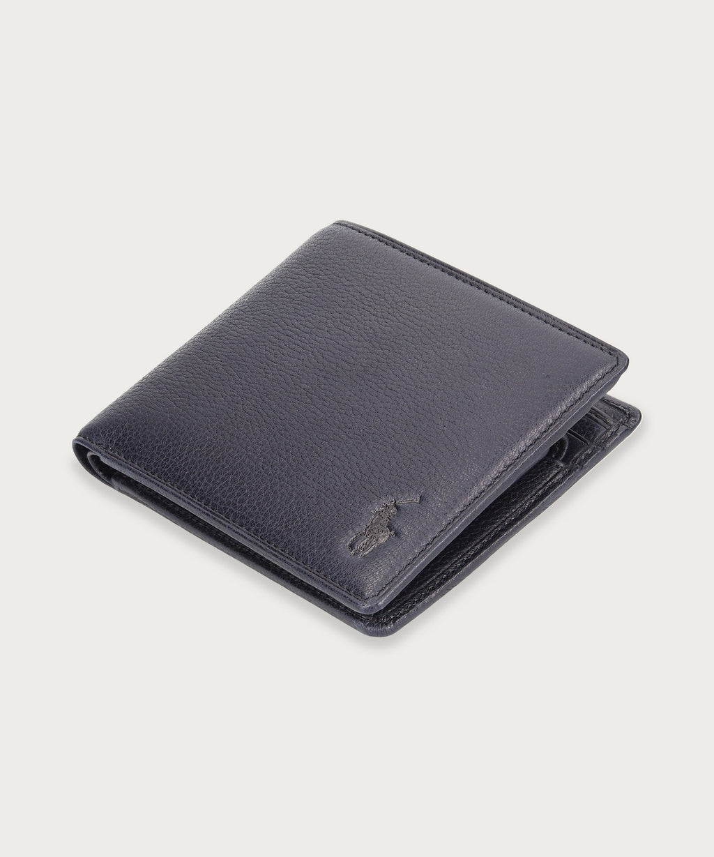 ソフトシュリンクレザー ビルフォールド コイン ウォレット