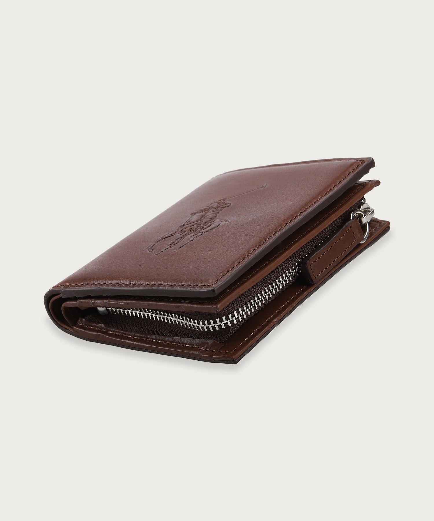 エンボス ビッグポニー Lジップ コインウォレット