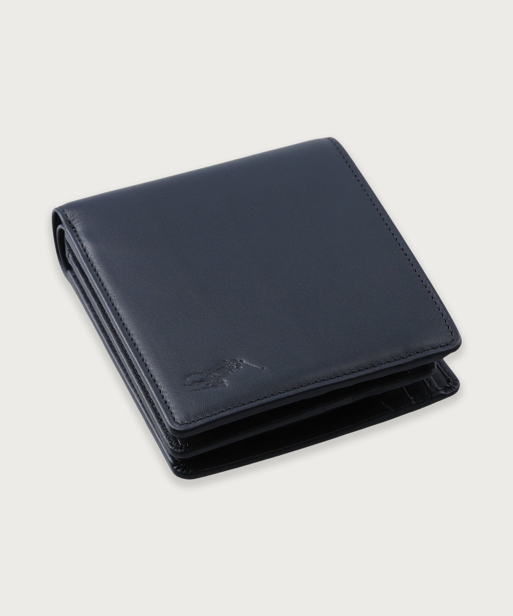 カーフレザー ビルフォールド コイン ウォレット