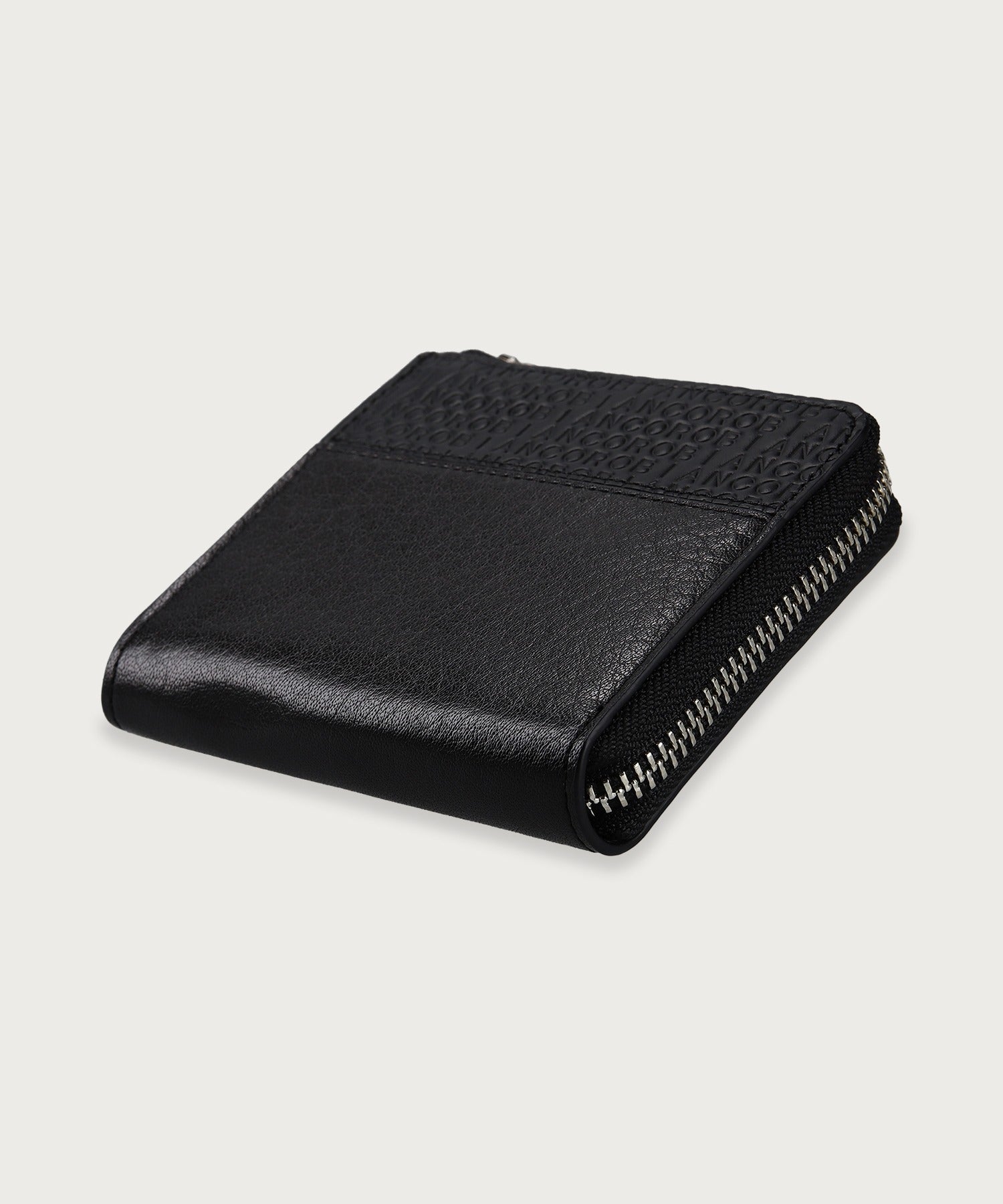 クラシックエンボス ラウンドファスナー ビルフォールドコイン ウォレット