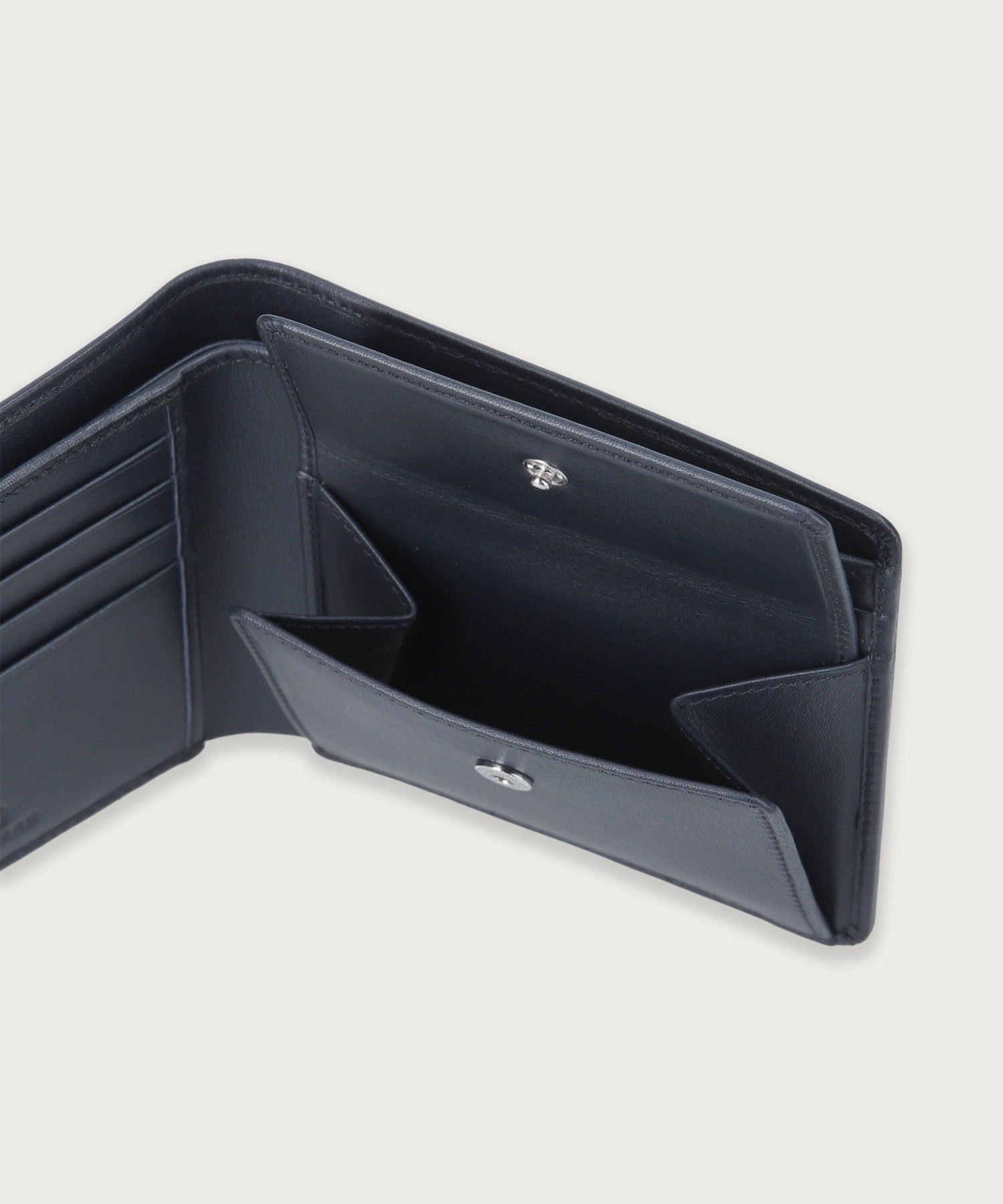 カーフレザー ビルフォールド コイン ウォレット