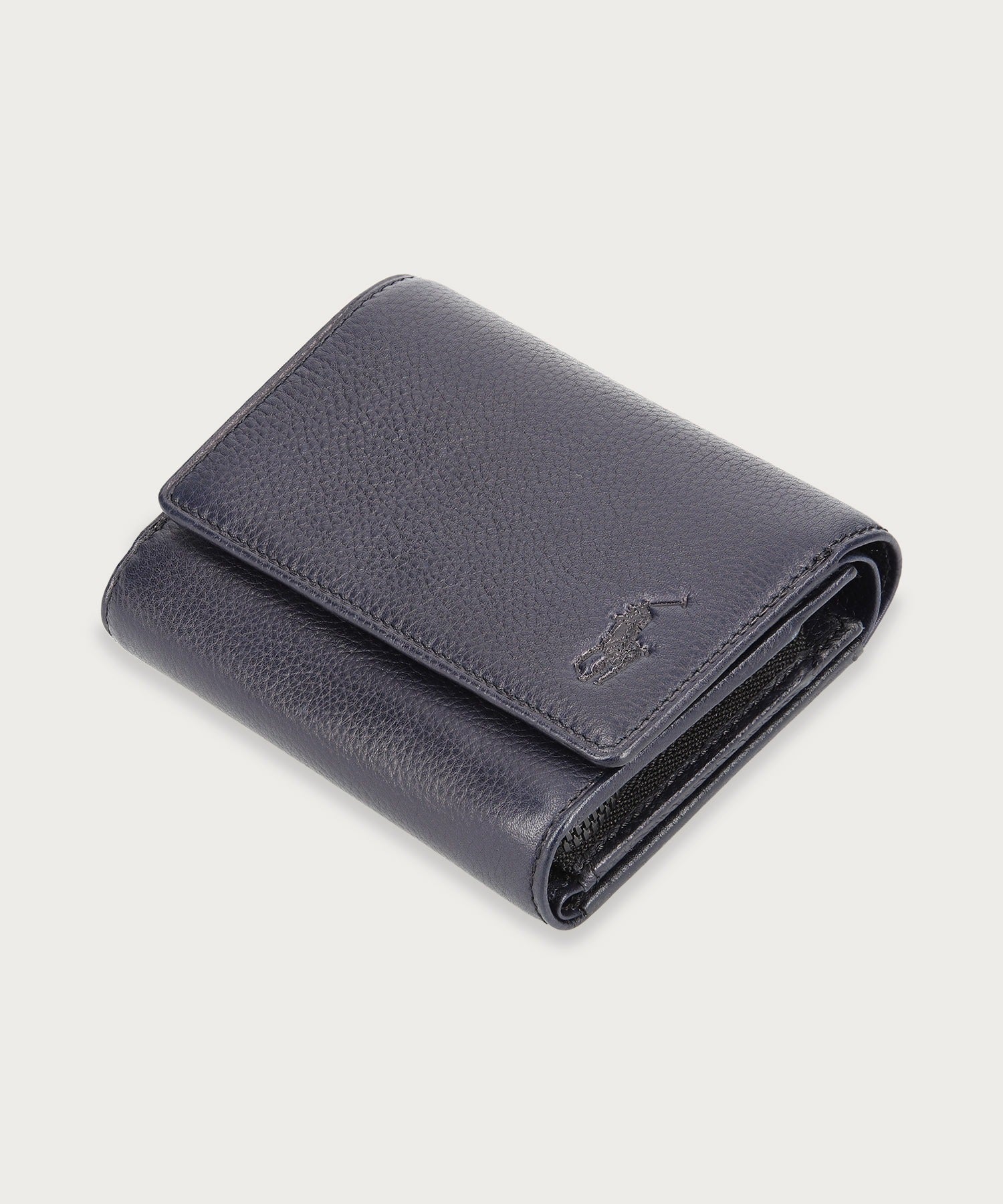 ソフトシュリンクレザー ビルフォールド ジップコイン ウォレット