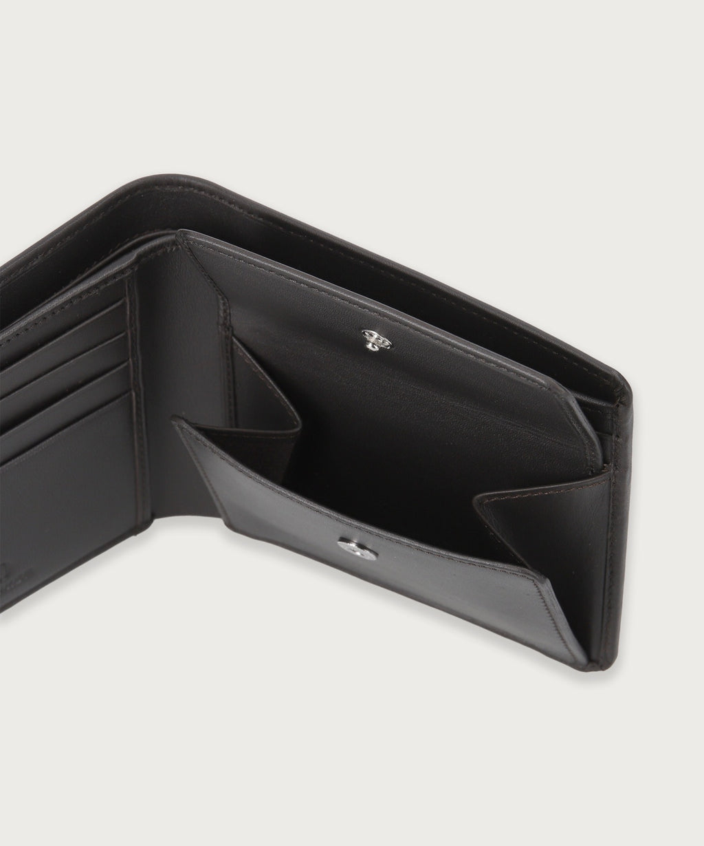 カーフレザー ビルフォールド コイン ウォレット