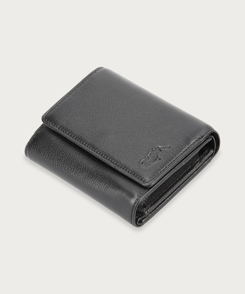 ソフトシュリンクレザー ビルフォールド ジップコイン ウォレット