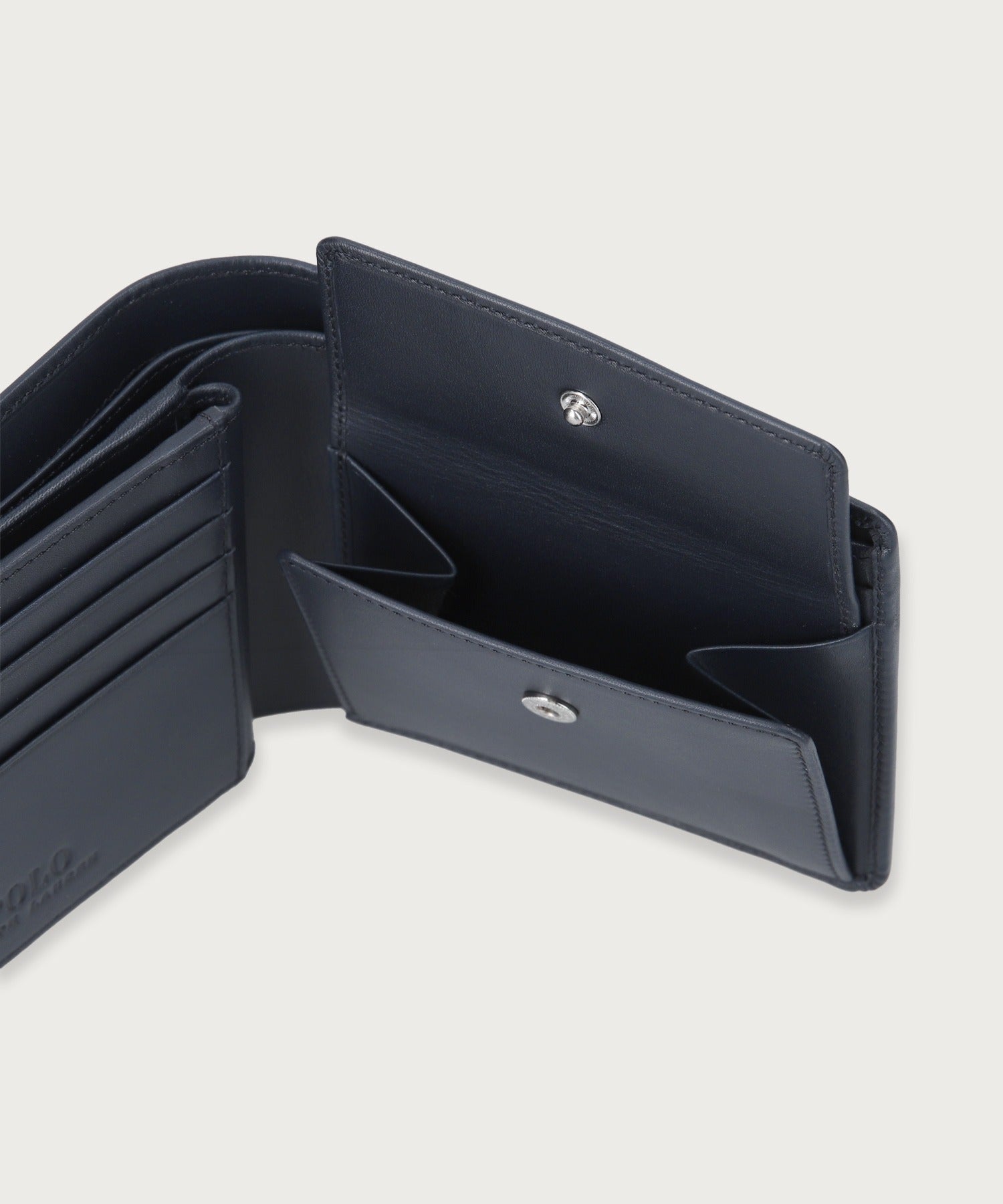 カーフレザー ビルフォールド コイン ウォレット