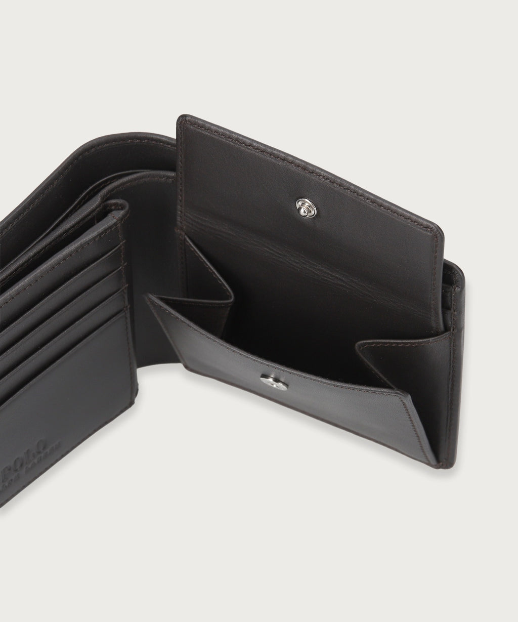 カーフレザー ビルフォールド コイン ウォレット