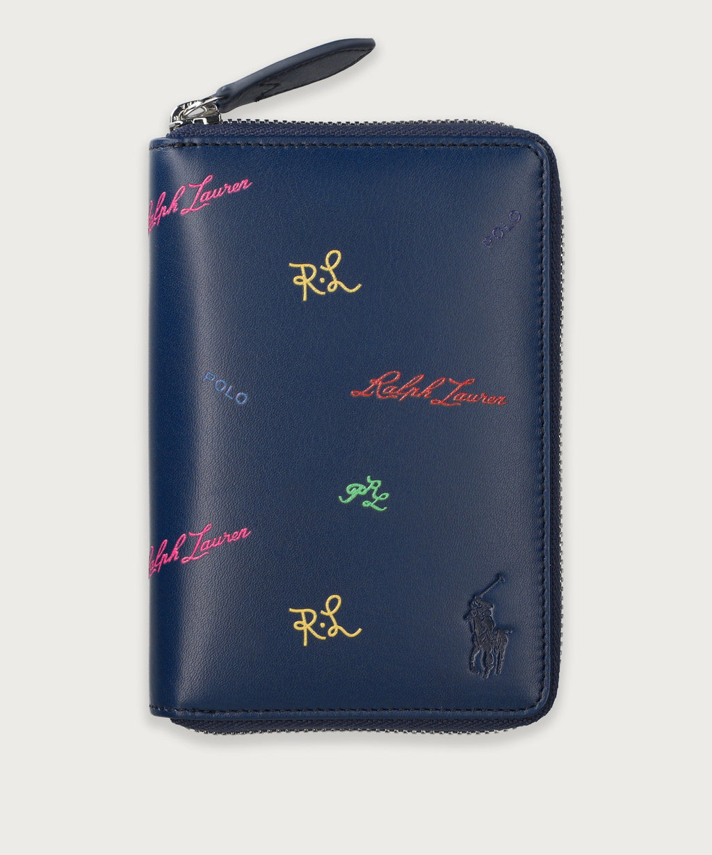 マルチカラーロゴ ラウンドジップウォレット