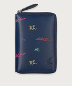 マルチカラーロゴ ラウンドジップウォレット