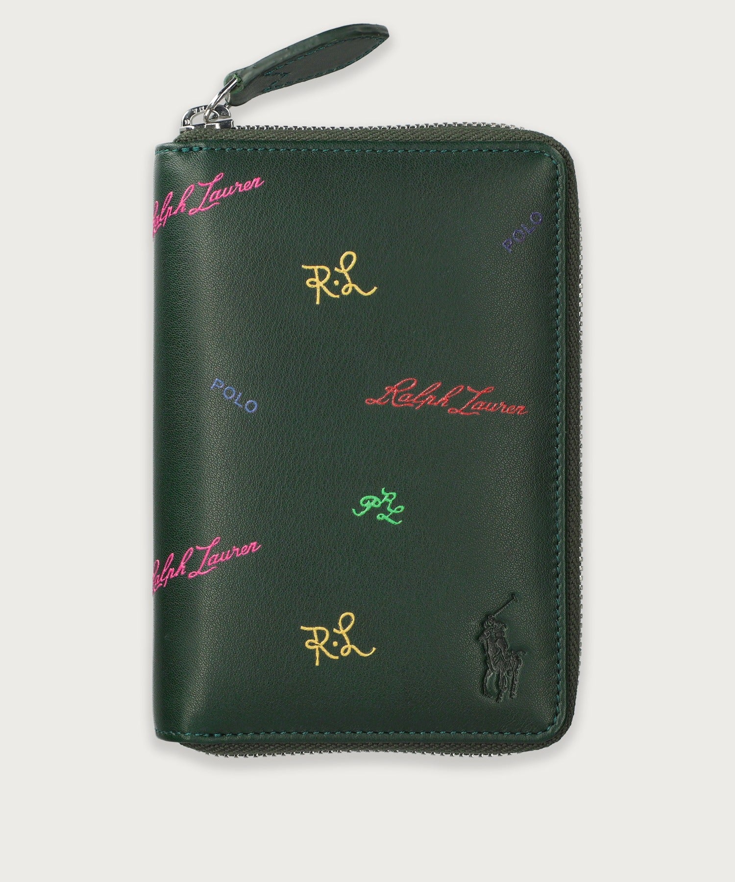 マルチカラーロゴ ラウンドジップウォレット