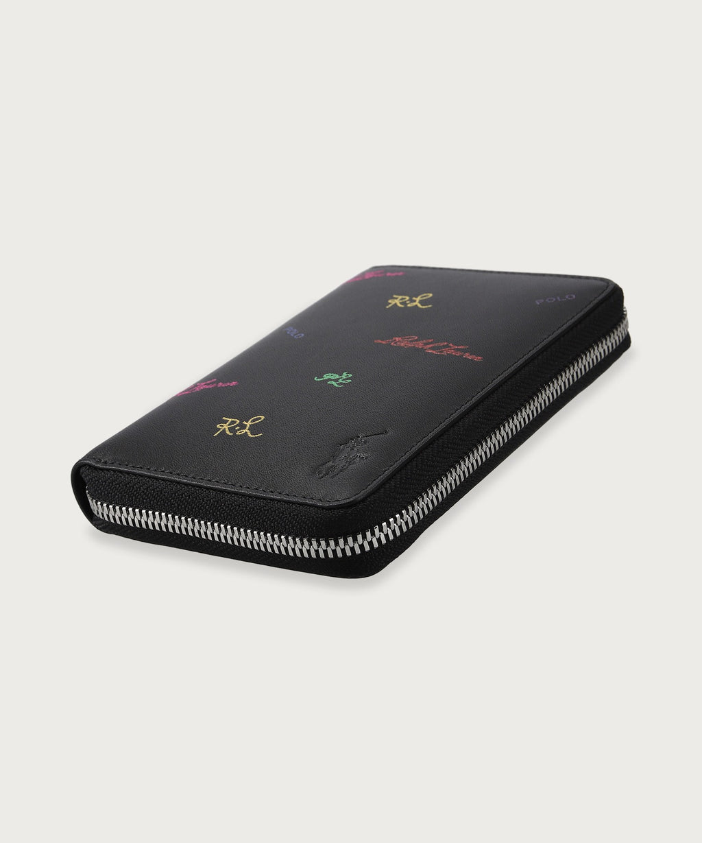 マルチカラーロゴ ラウンドジップウォレット