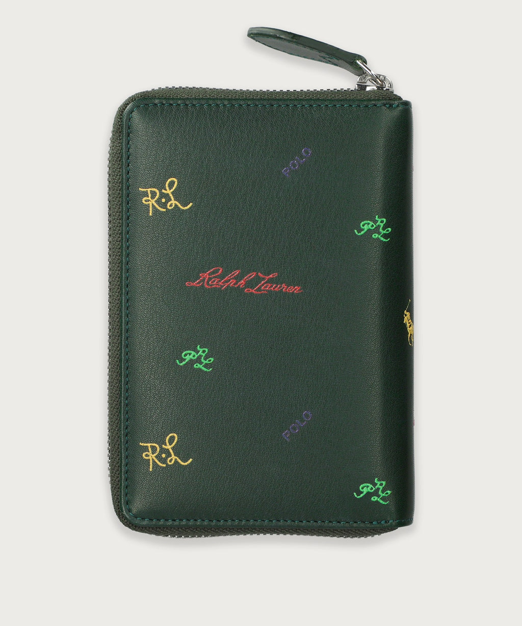 マルチカラーロゴ ラウンドジップウォレット