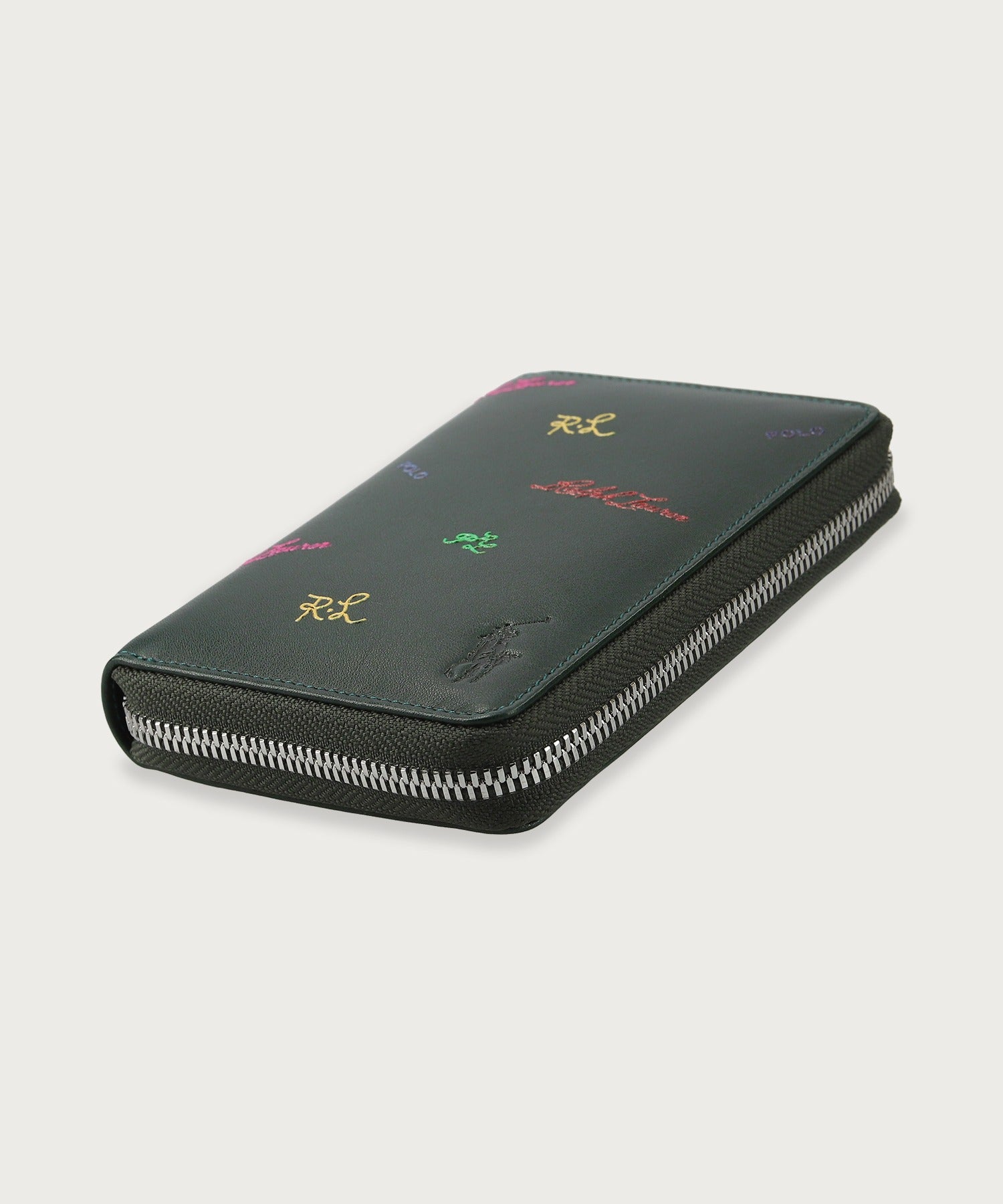 マルチカラーロゴ ラウンドジップウォレット