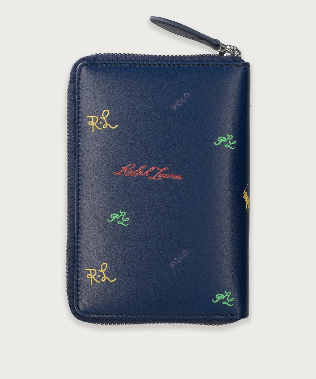 マルチカラーロゴ ラウンドジップウォレット