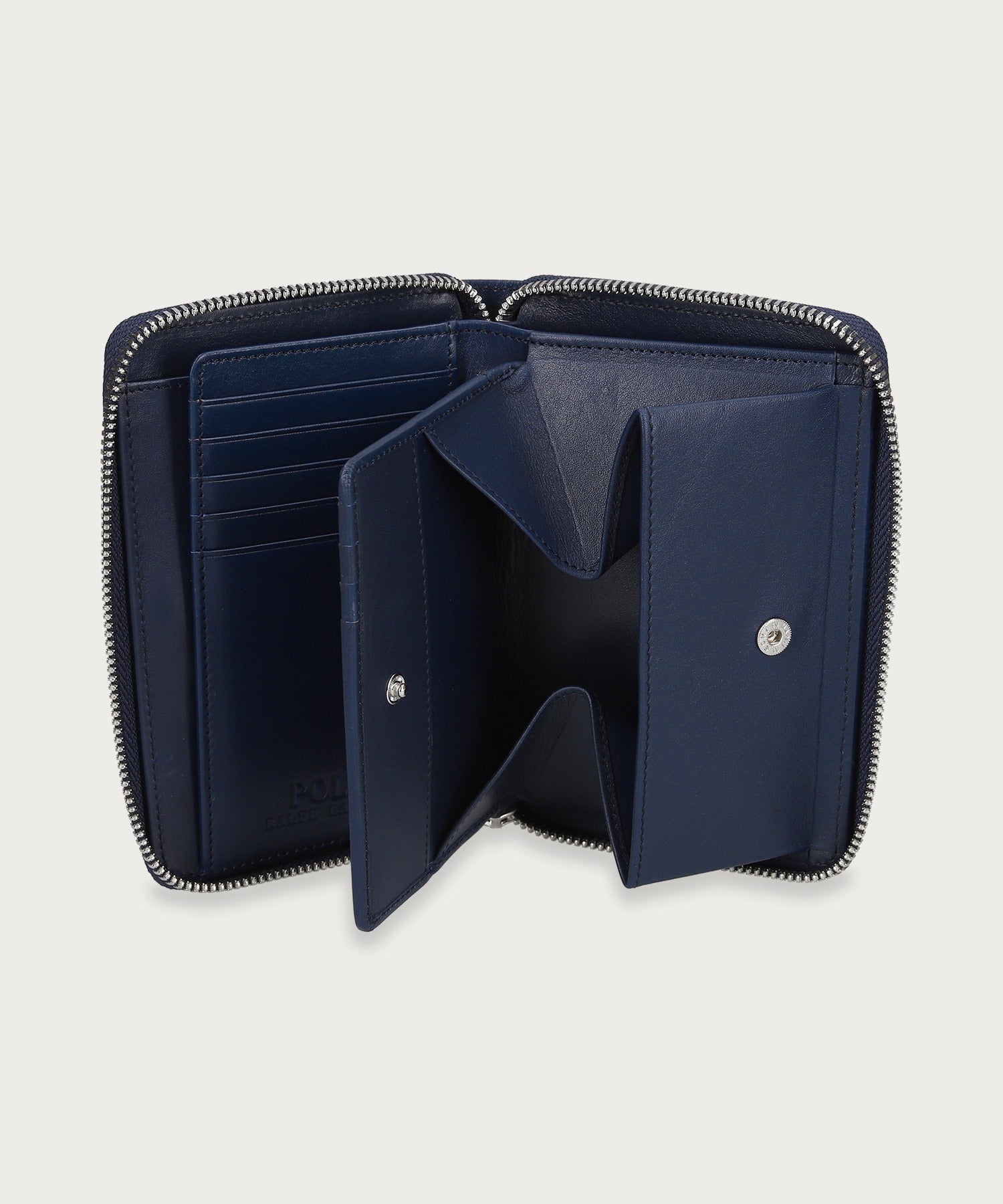 マルチカラーロゴ ラウンドジップウォレット