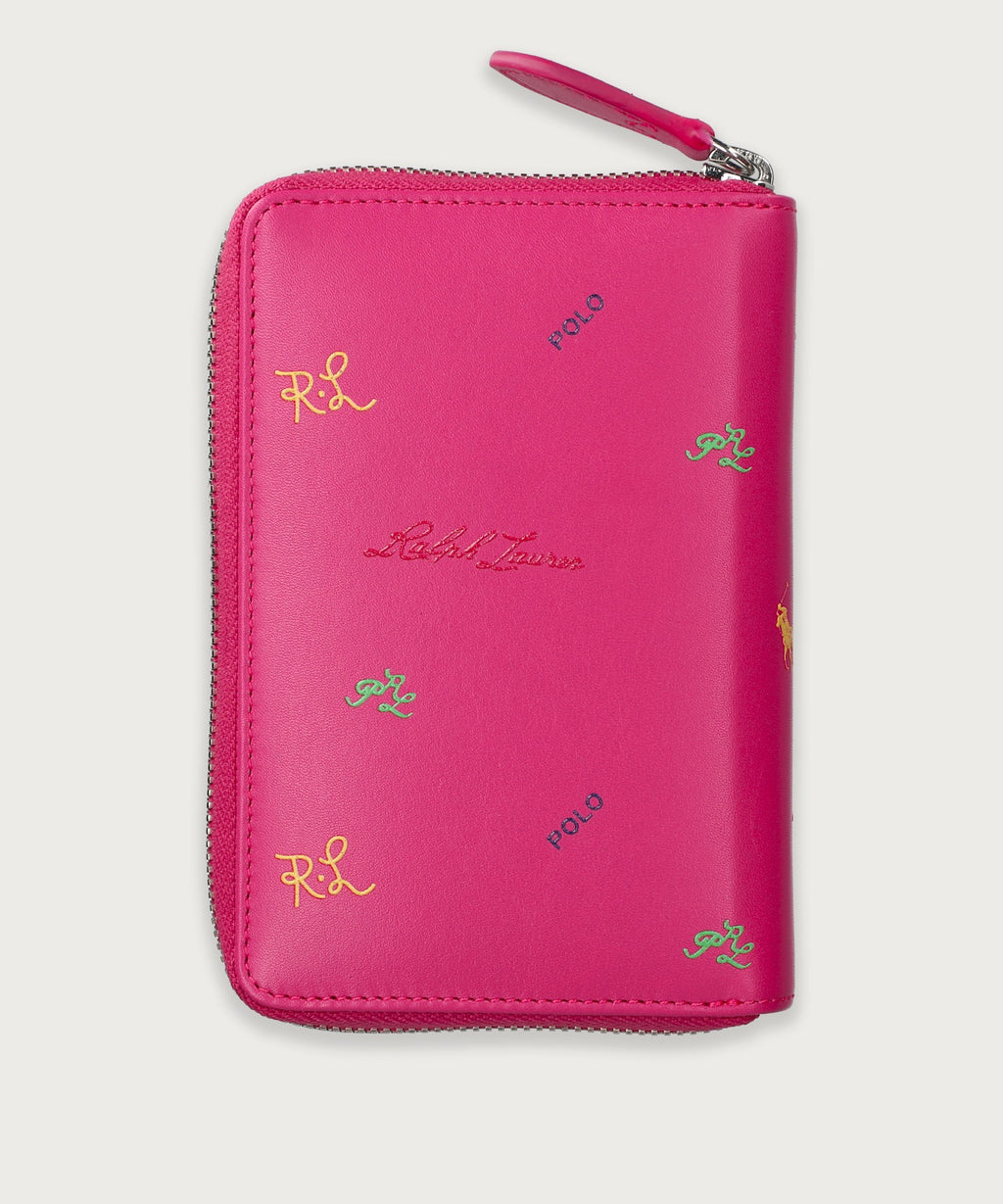 マルチカラーロゴ ラウンドジップウォレット