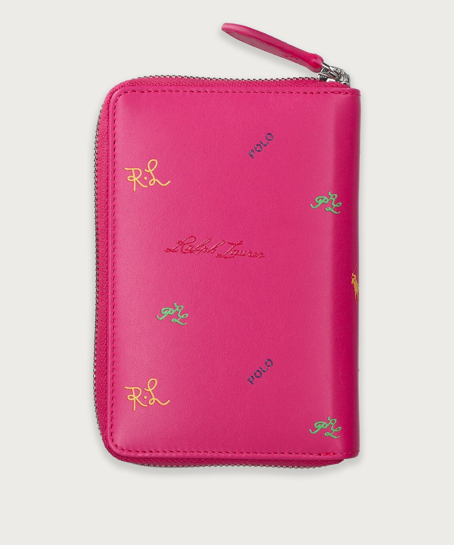 マルチカラーロゴ ラウンドジップウォレット