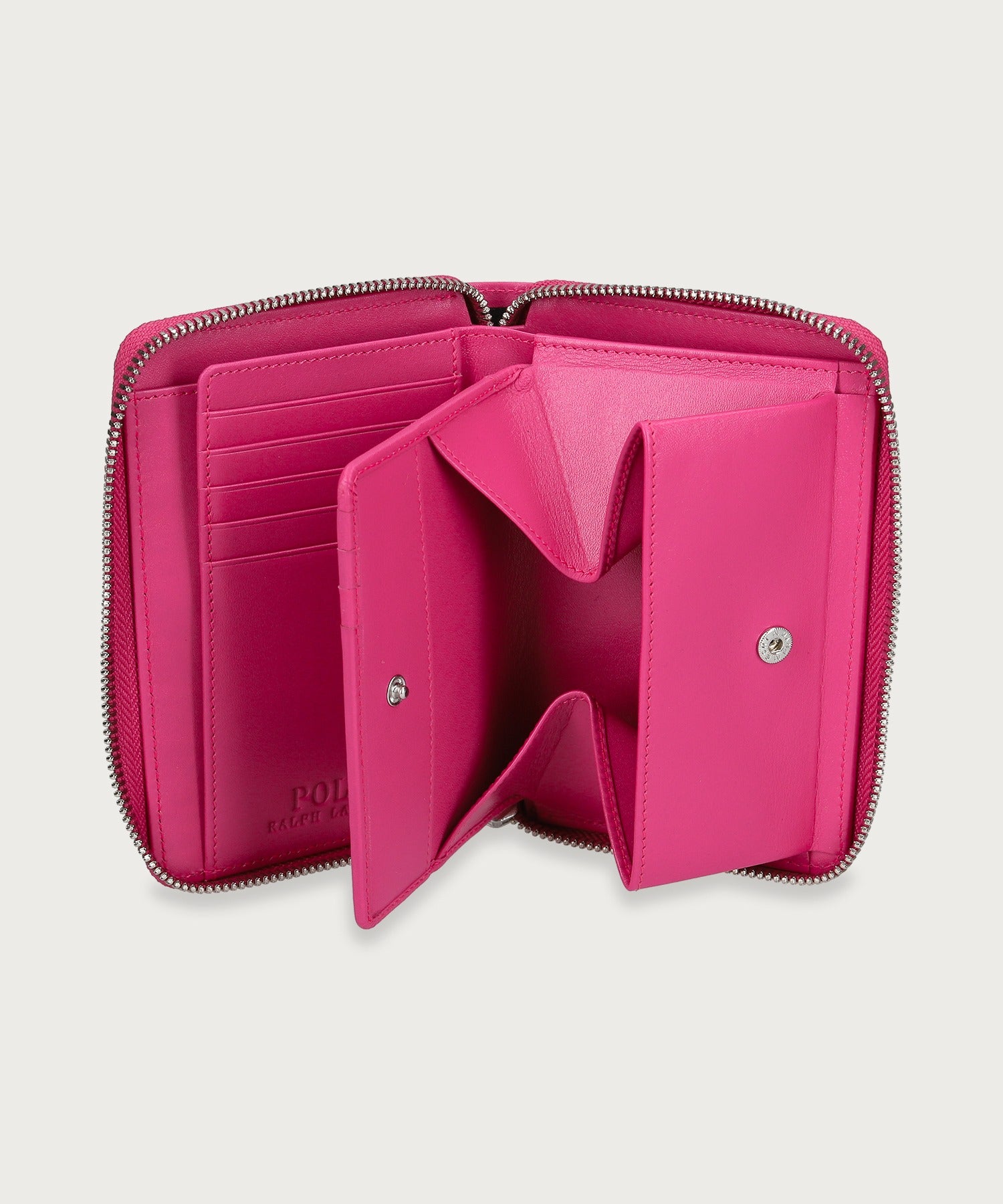 マルチカラーロゴ ラウンドジップウォレット