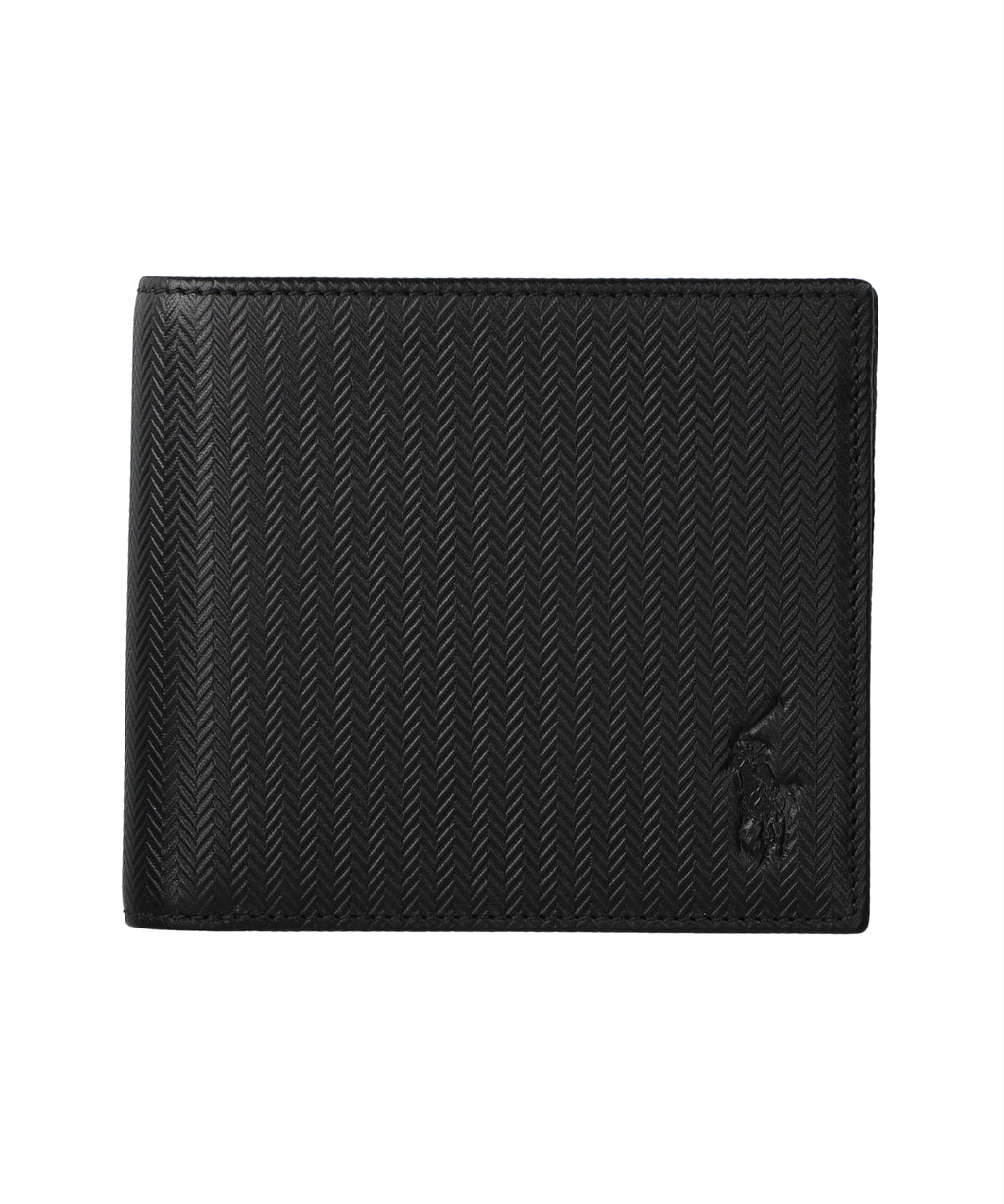 エンボスレザー ビルフォールド コイン ウォレット P-HRB211