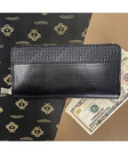 クラシックエンボス ラウンドファスナー ロングウォレット