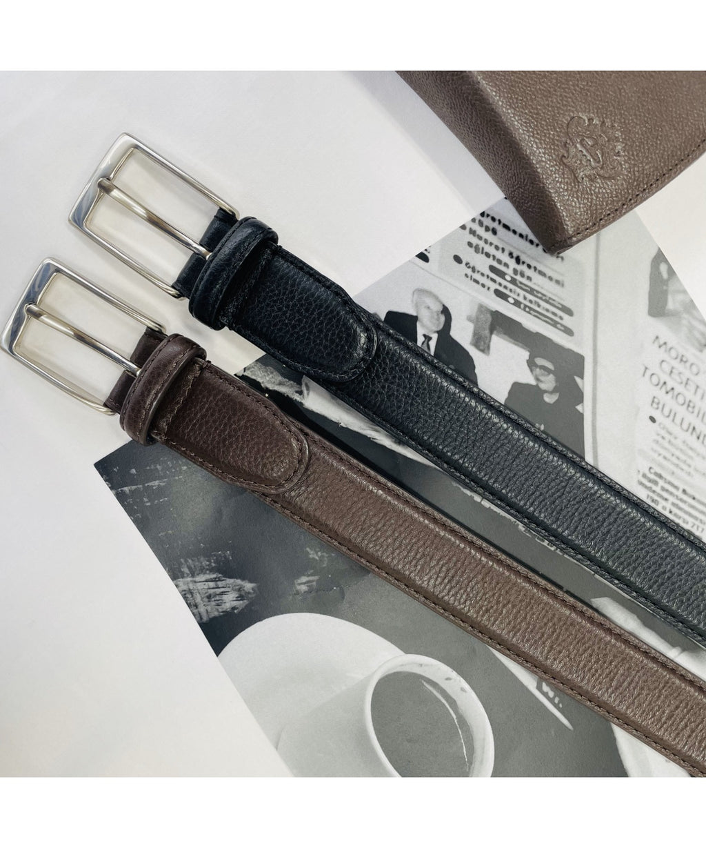 エンボスレザー 30mm ドレスベルト