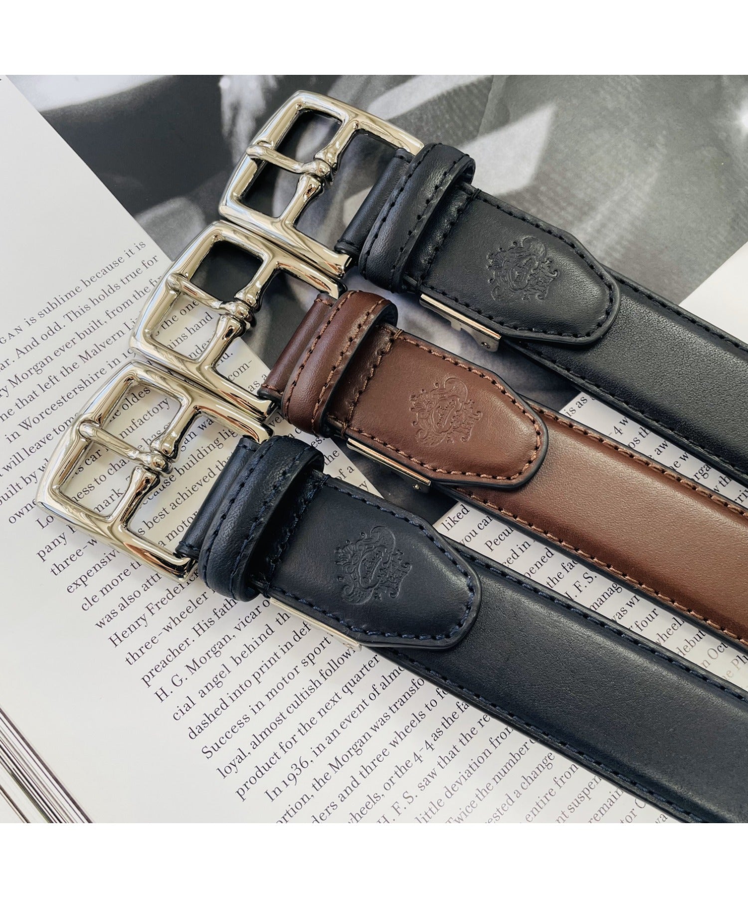 スムースレザー 30mm ドレスベルト